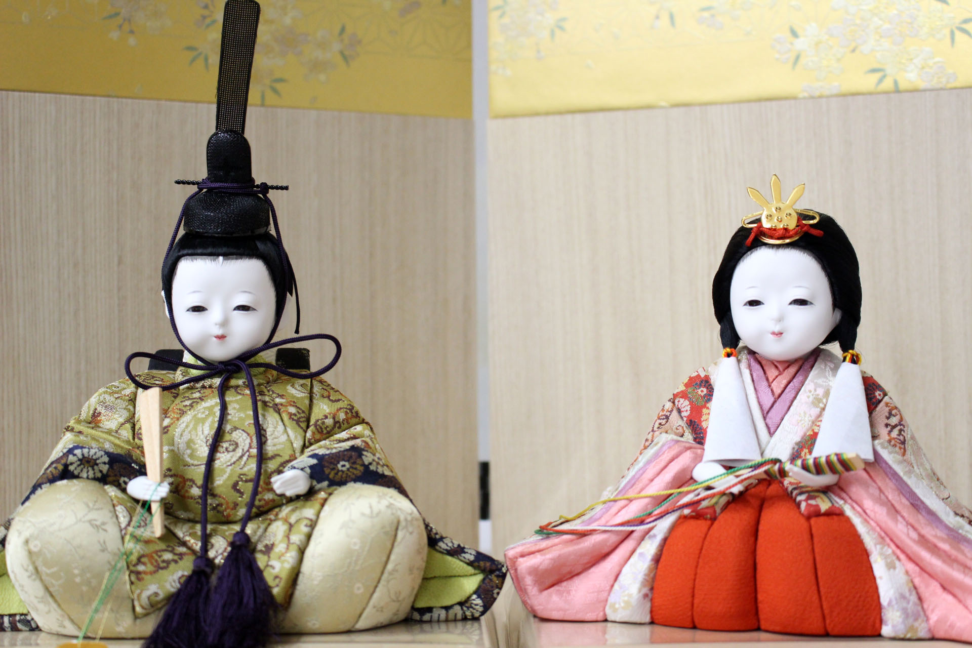 雛人形 おひなさま 木目込み その他 桃花親王 一式 [D3-4165] | 高級