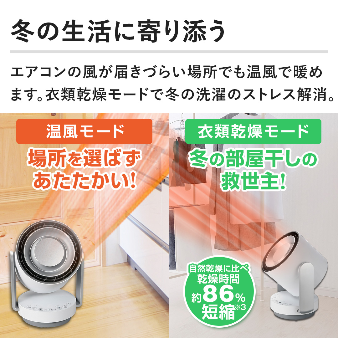 YAMAZEN 冷暖房機器 サーキュレーター ホットクールエアー