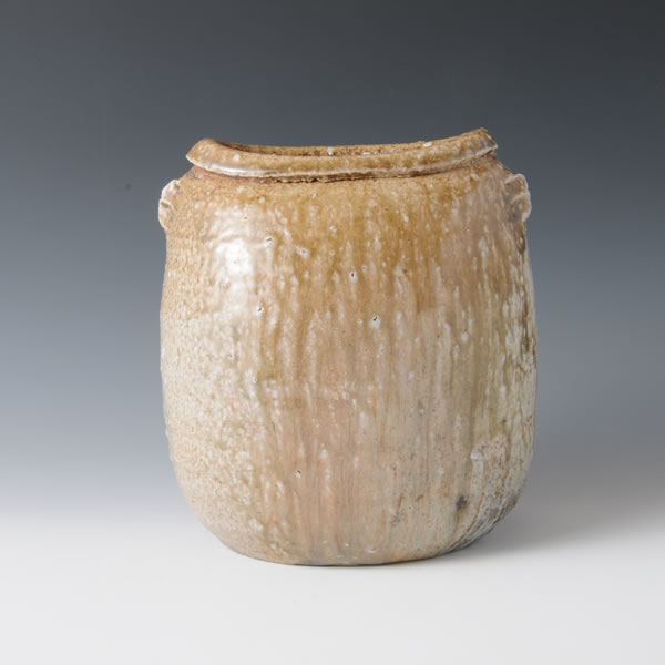 信楽焼 荒川智作 壷 径1尺2寸（約36cm） 共箱 本物保証 信楽焼 荒川智
