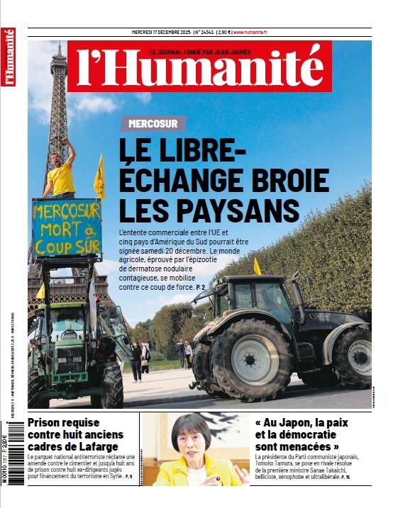 仏紙「ユマニテ」に田村委員長登場/高市政権と正面対決 党の立場語る