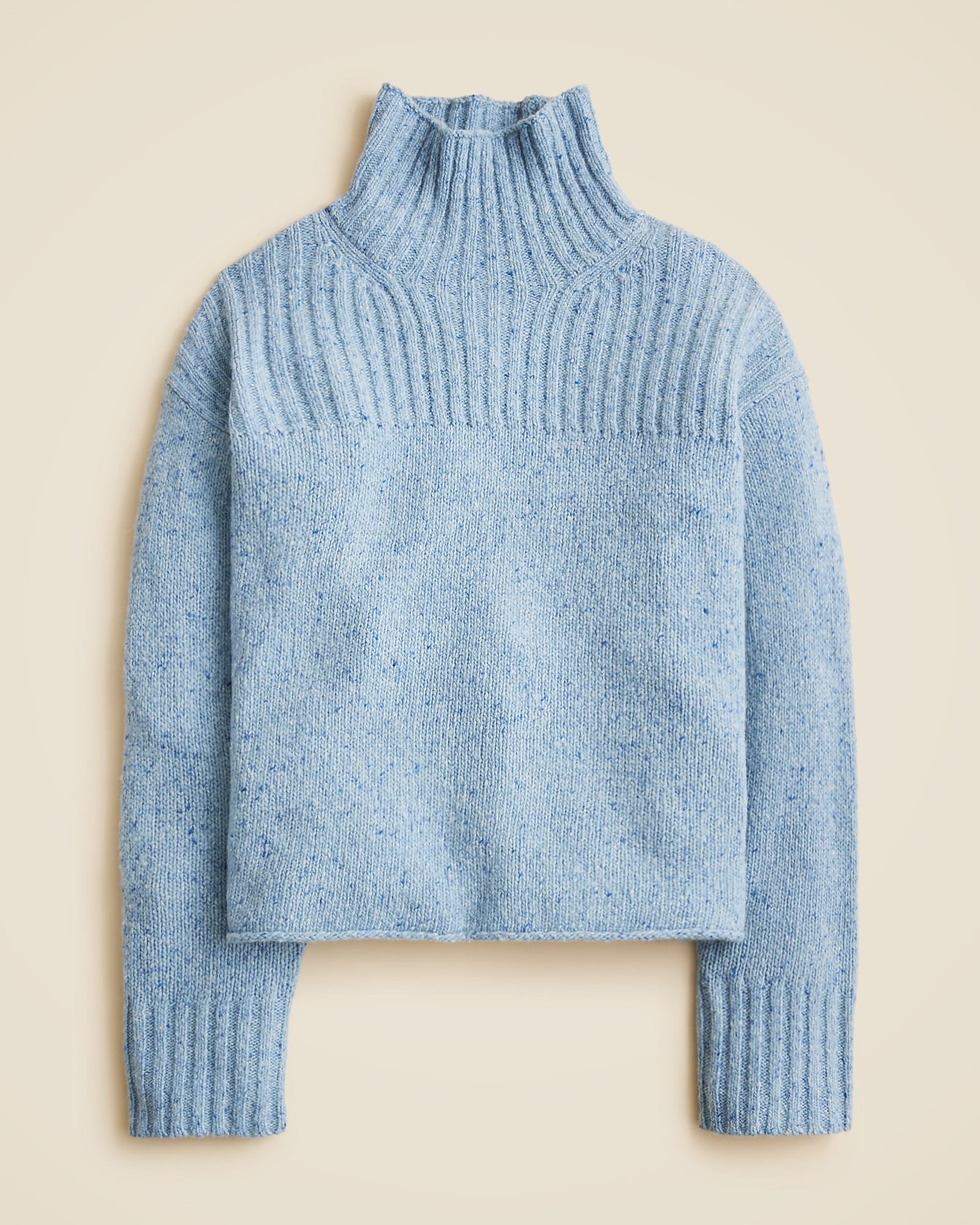 Ribbed Turtleneck Sweater In Donegal Wool Blend For Women | J.Crew