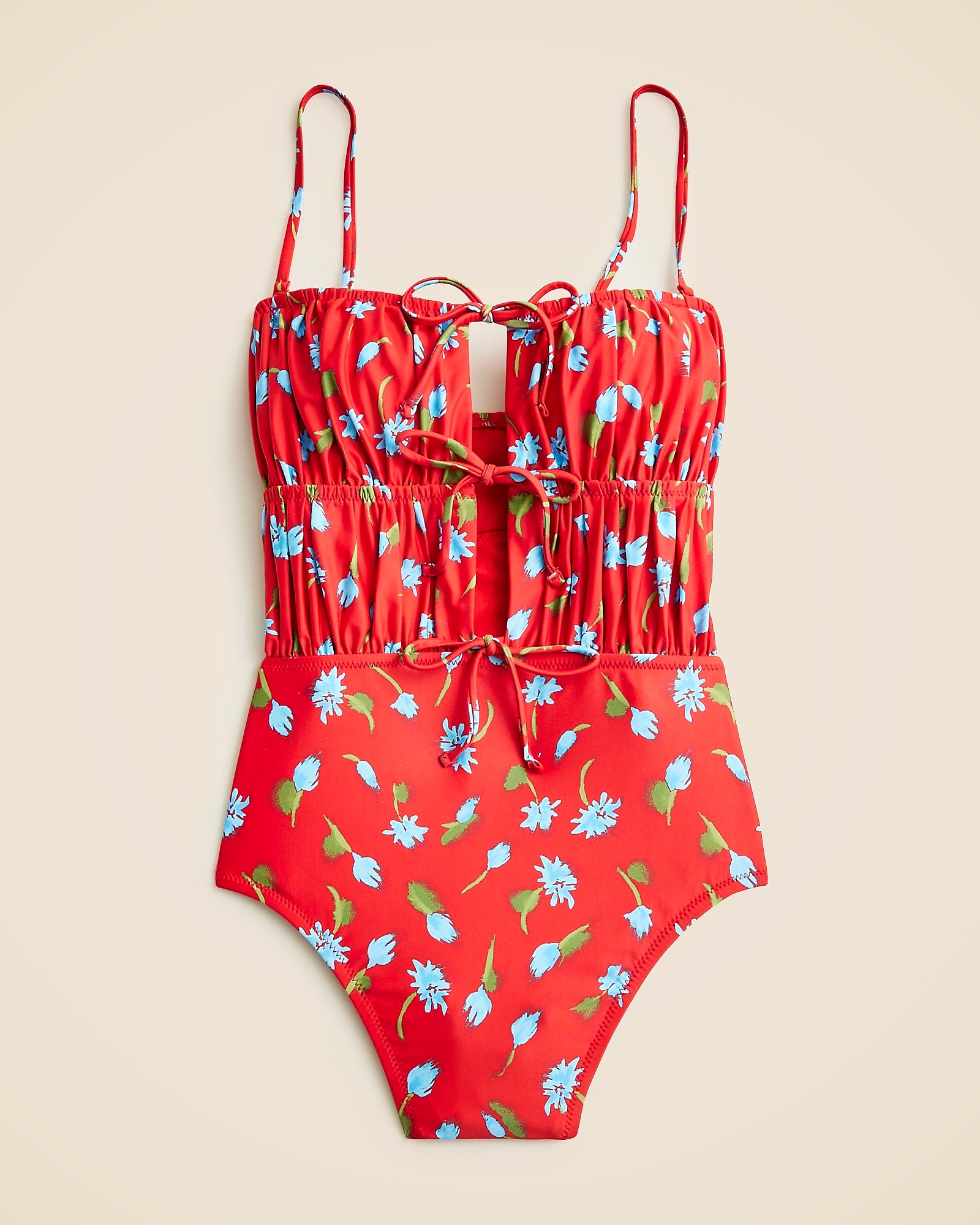 水着・ラッシュガード 2Way Cut-Out Ribbed Swimwear 2Way Cut-Out