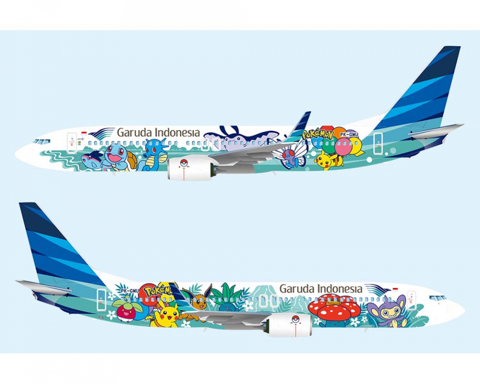www.JetCollector.com: Garuda Pikachu Jet GA-1 B737-800 PK-GMU 1