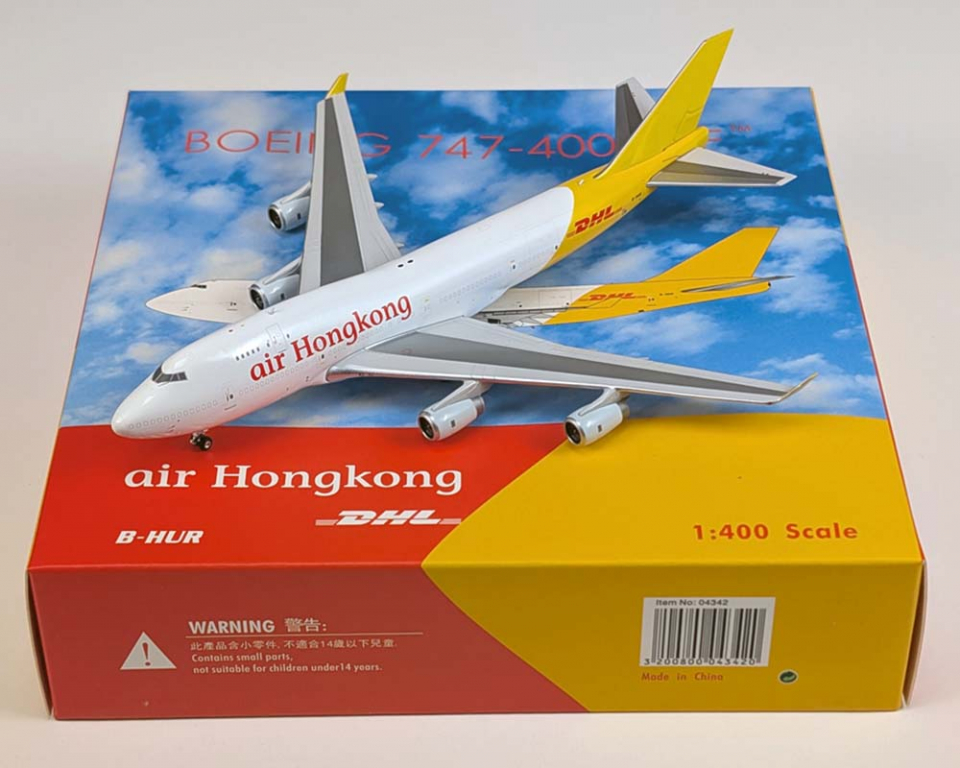 www.JetCollector.com: Air Hong Kong B747-400(BCF) DHL Tail B-HUR 1