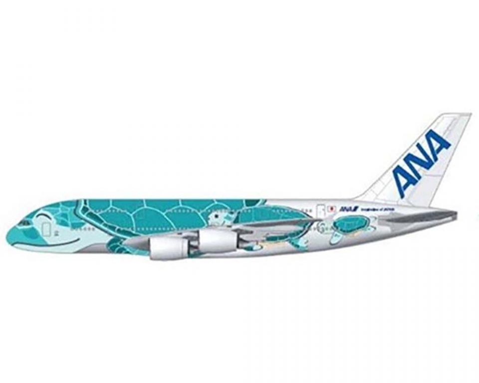 www.JetCollector.com: JC WINGS ANA -ALL NIPPON A380-800 Flying