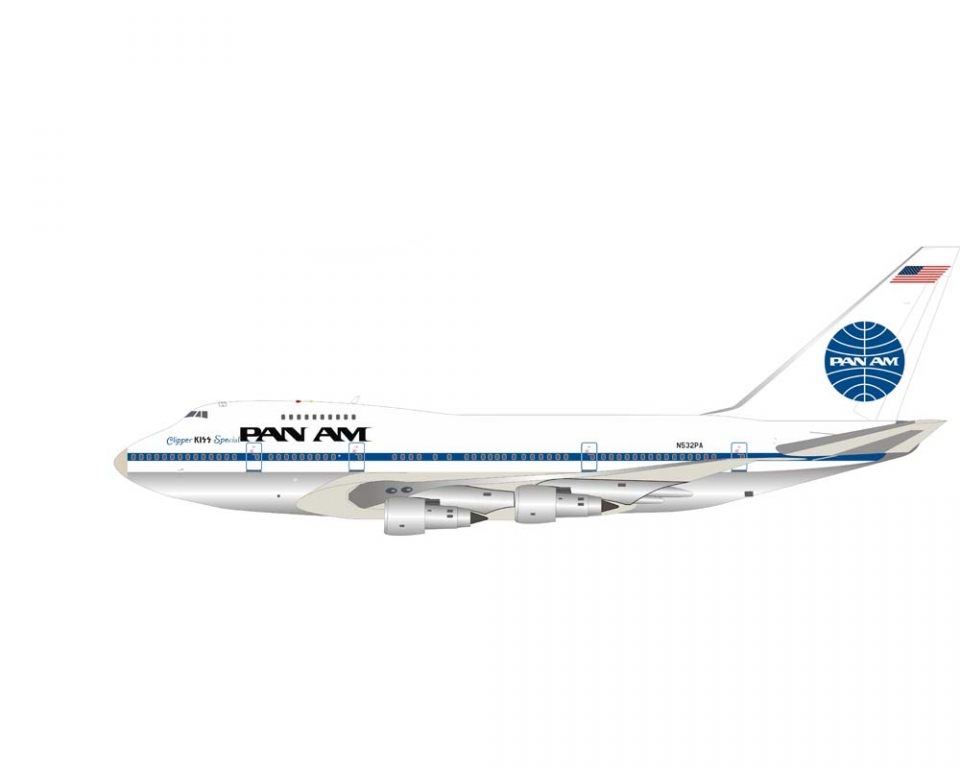 www.JetCollector.com: INFLIGHT PAN AMERICAN B747SP Clipper Kiss