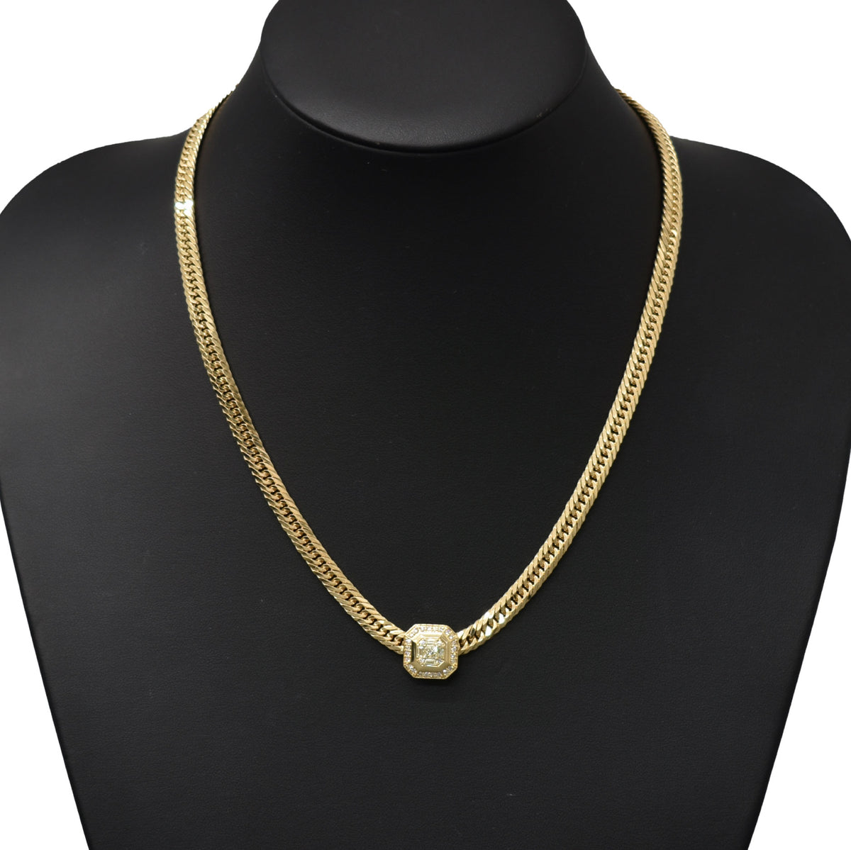 ペンダントトップ K18 ダイヤモンド付 (Type-OC) ※背面バチカン