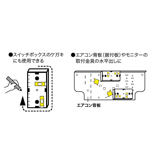 スイッチボックスケガキレベル｜ジェフコム(株)-電設工具・電気材料