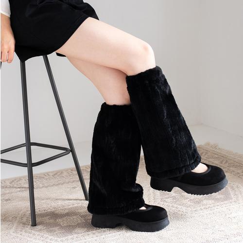 エコファーレッグウォーマー(M ベージュ): アクセサリー | ジェリー