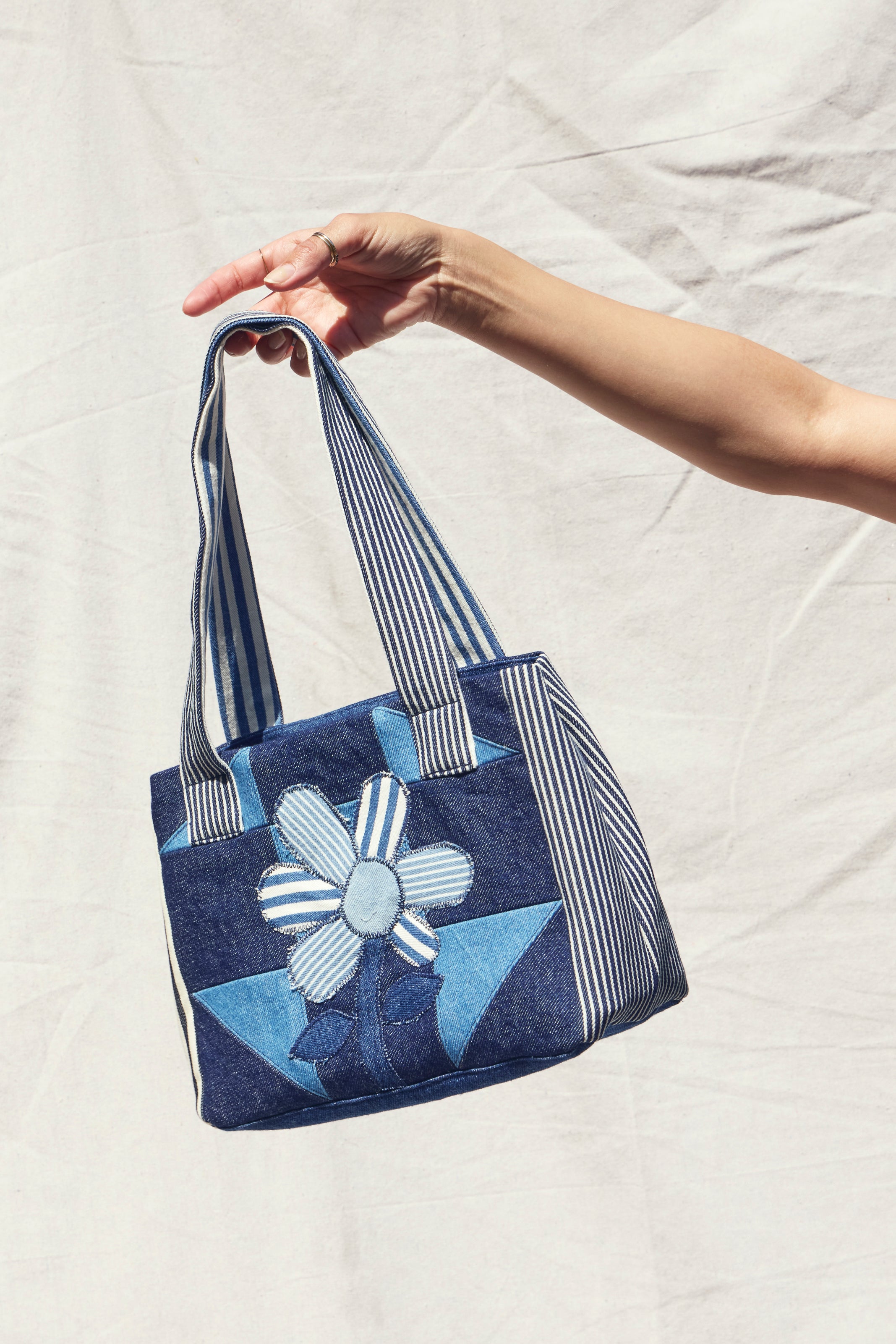 Patchwork Denim Pam Bag – Jemma Clare Swatek