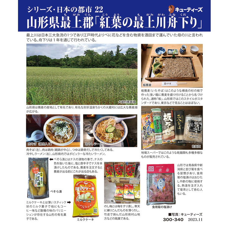 CUT-300-340 風景 山形県最上郡「紅葉の最上川舟下り」 300ピース ［CP