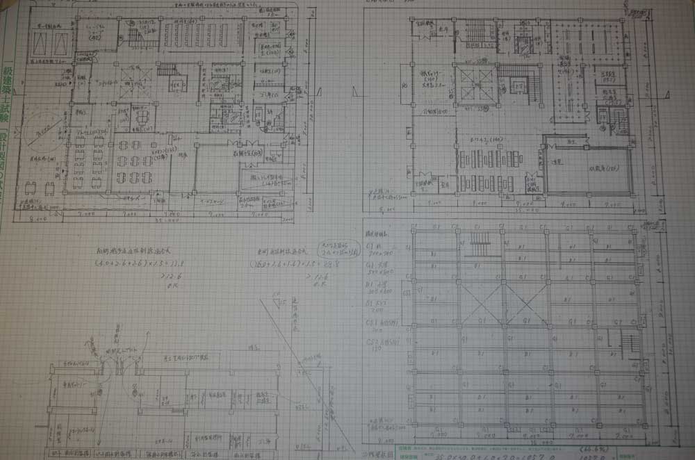 平成22年1級建築士設計製図試験課題「小都市に建つ美術館」やってみた