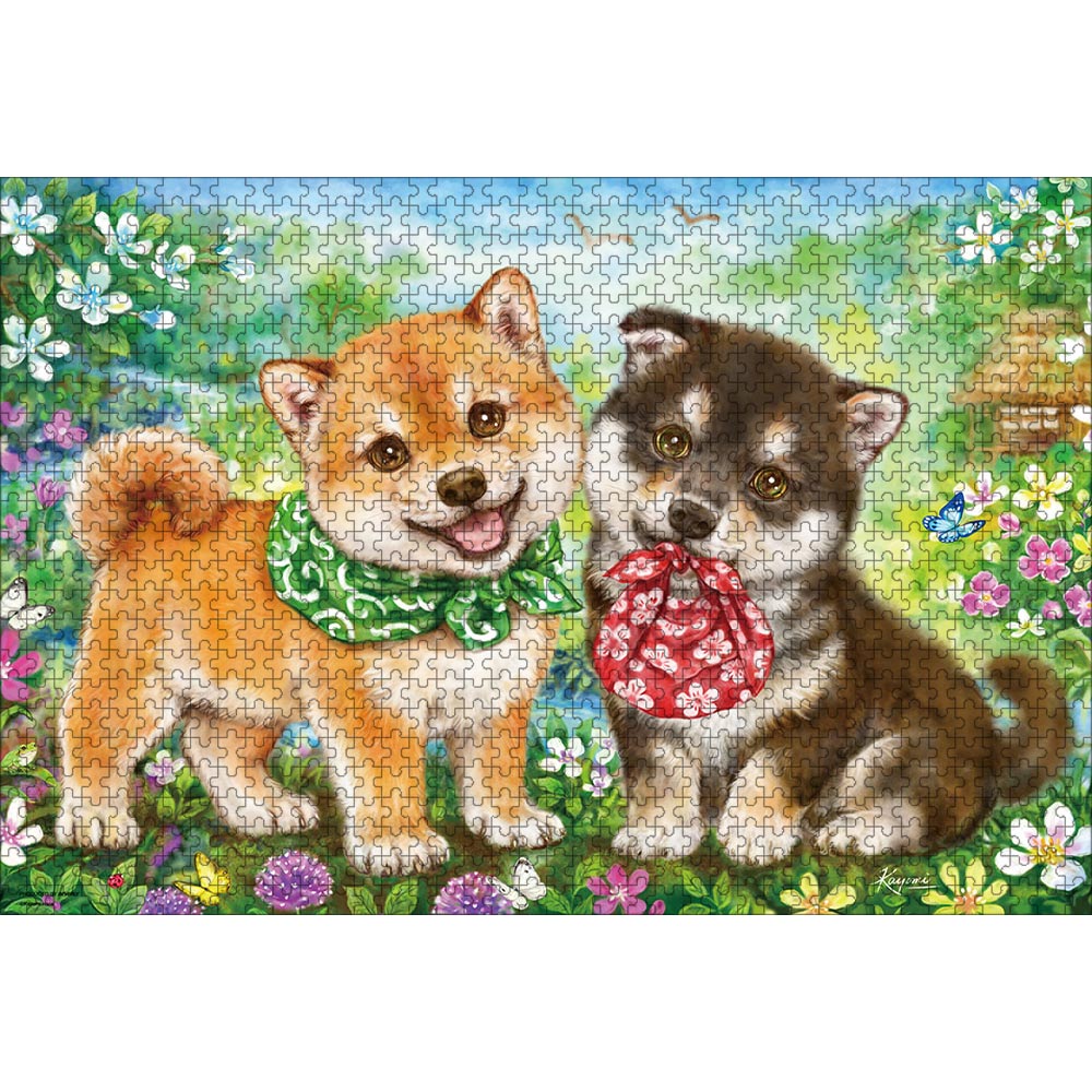 ジグソーパズル 1000ピース 犬 原井加代美 50×75cm | ジグソーパズル