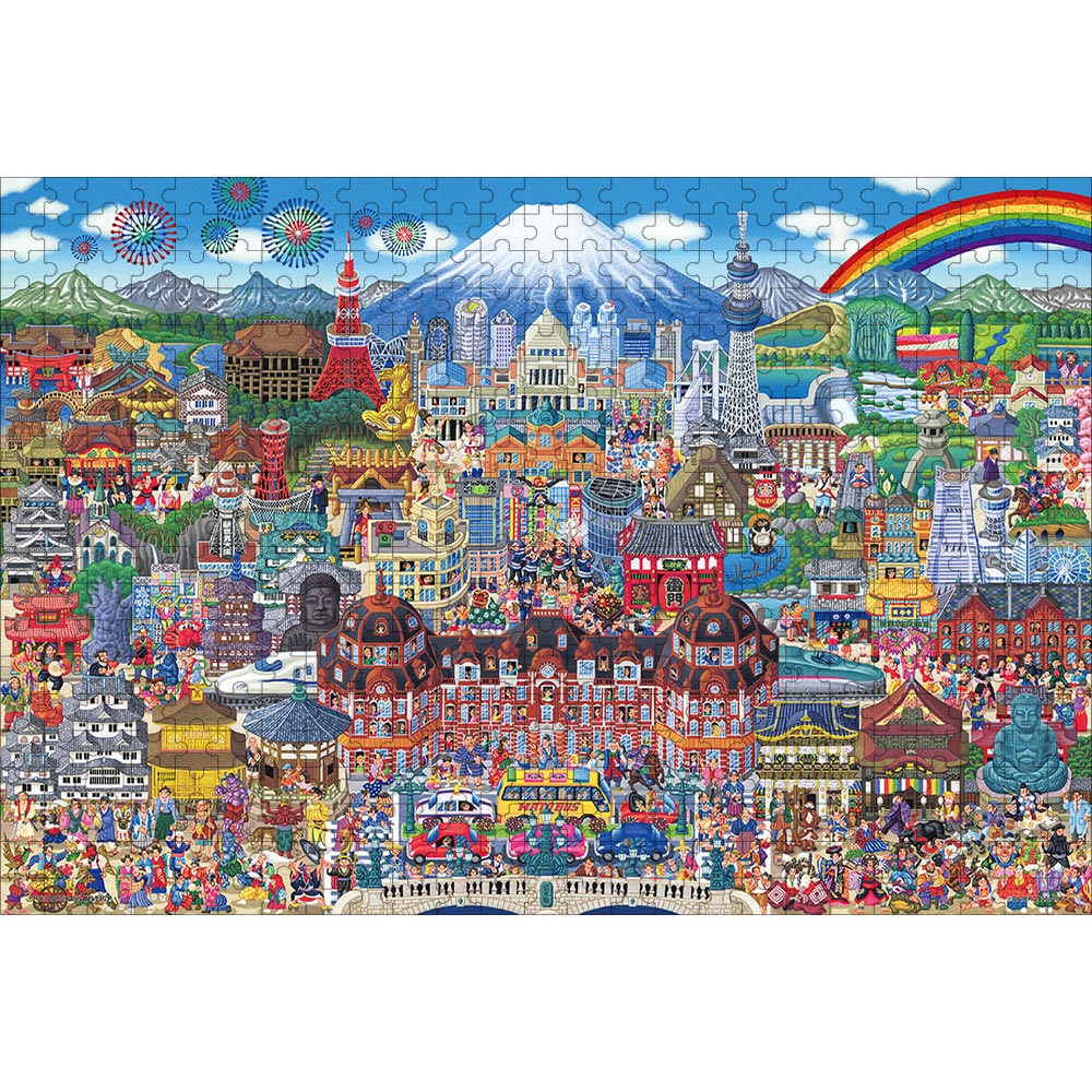 ジグソーパズル 日本名所大集合 500ピース 38×52cm | ジグソーパズル