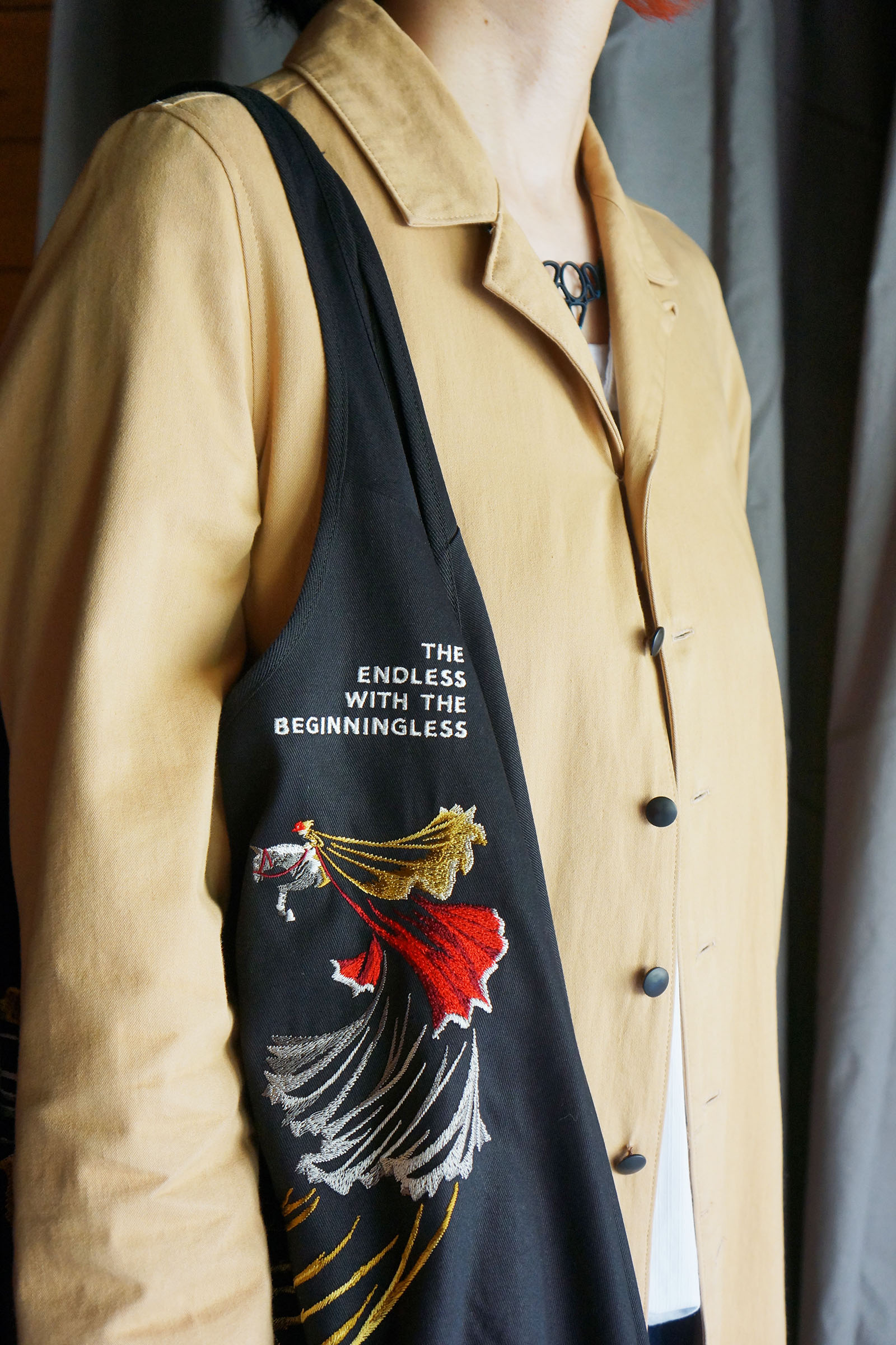 junaida.com » THE ENDLESS WITH THE BEGINNINGLESS 刺繍バッグ