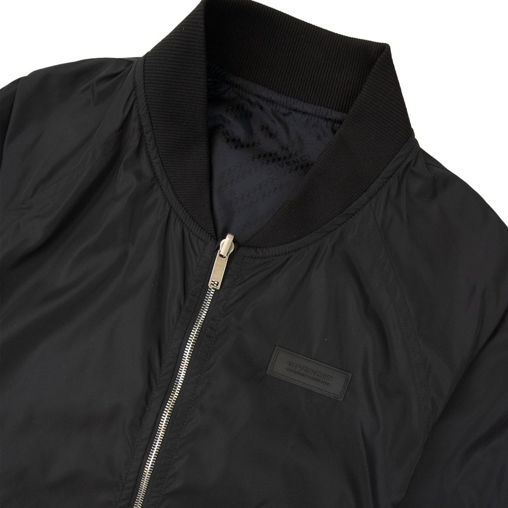 Givenchy Chain Motif Reversible Bomber Jacket Black 001 | ONU