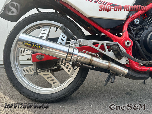 純正エキパイ専用 50.8mm マフラー中間パイプ付き VT250F MC08 FC専用