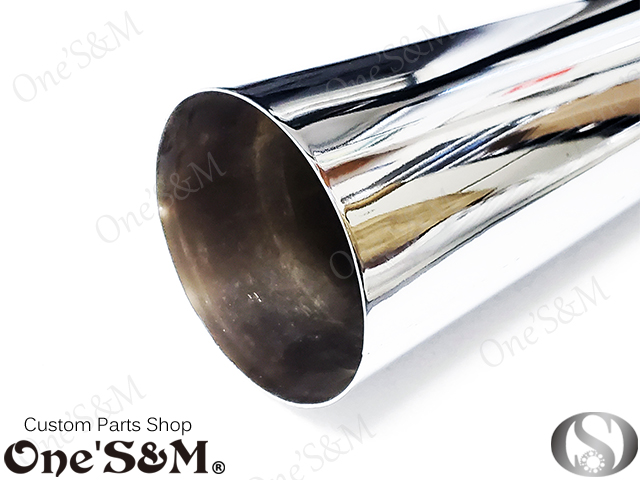 アウトレット特価 NEW 爆音管 メッキorアイアンブラック メガホン