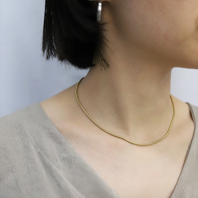 ラウンドスネークチョーカー GD