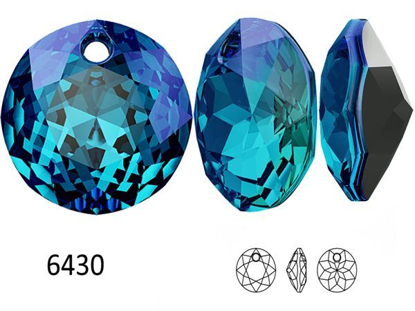 スワロフスキー 6430 MM8,0 クリスタルバミューダブルー1粒/プロに支持