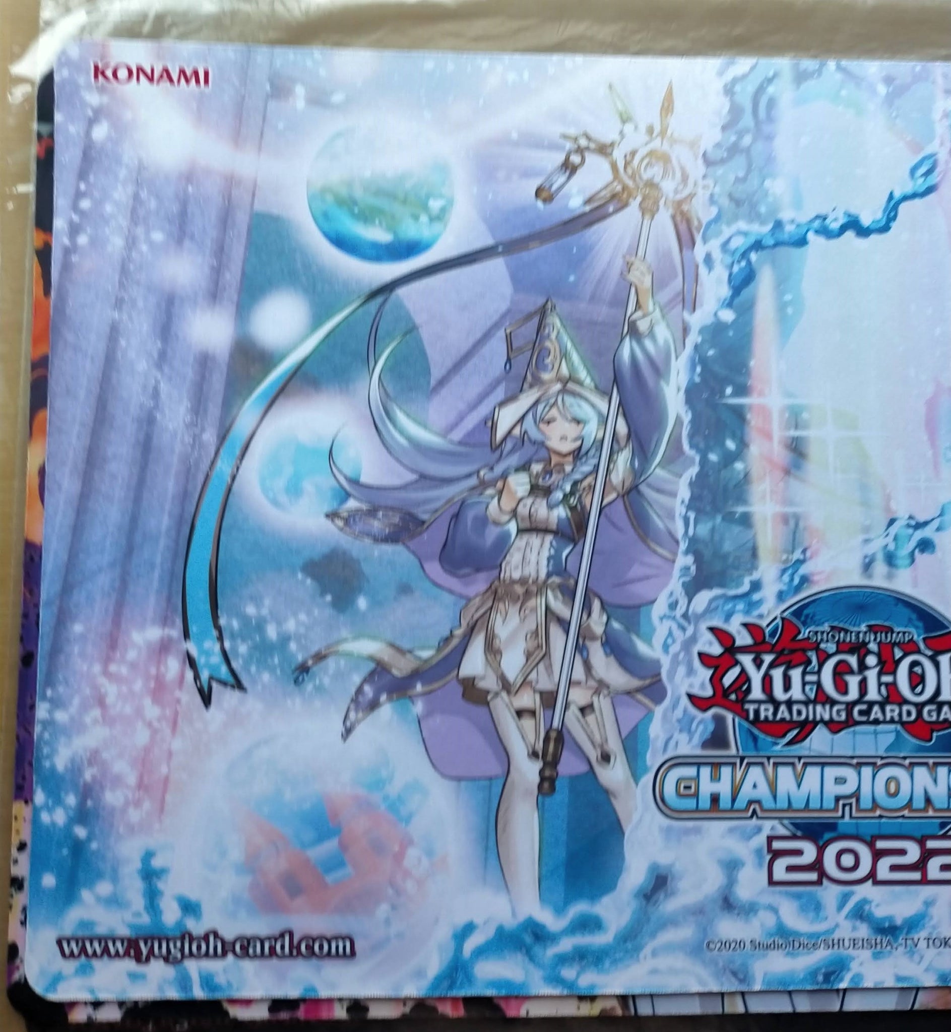 遊戯王 公式 CHAMPIONSHIP 2022 アラメシアの儀 プレイマット 傷あり