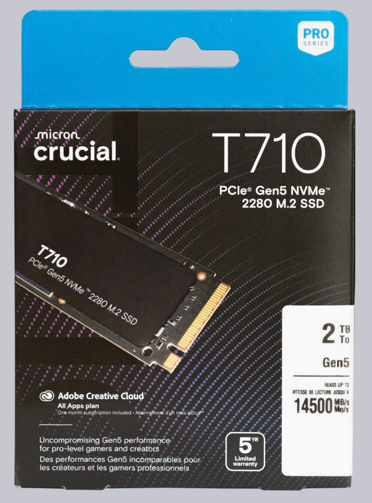 Crucial T710 2TB M.2 PCIe 5.0 NVMe SSD Review