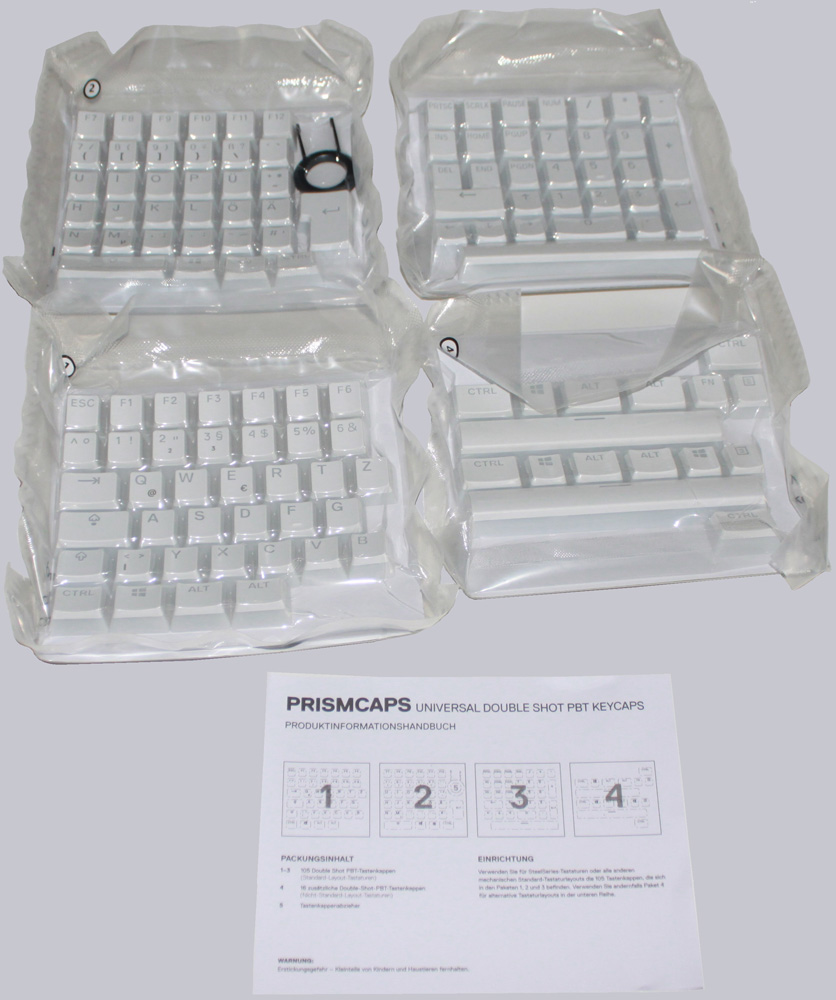 SteelSeries Apex Pro TKL Wireless Review SteelSeries PrismCaps