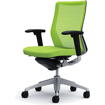 CQ81GR-FSH1 オカムラ コーラル ミドルバック 背メッシュ ブラック