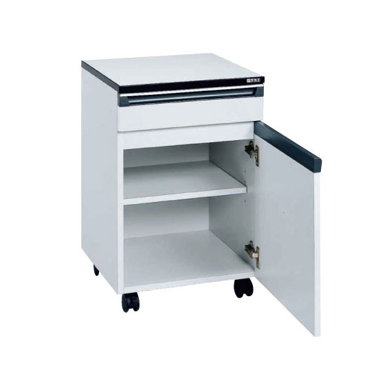 HB-1 サカエ サイド実験台用 上一段引出し下片開き戸 キャビネット