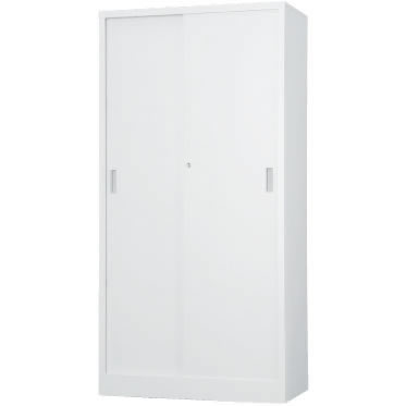 TS-36DS 豊國工業 スチール引戸書庫 下置用 ホワイトグレー 幅880×奥行