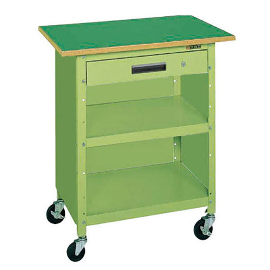 PHR-075AP サカエ 引出し付一人用作業台 移動式 3方パネル 幅750