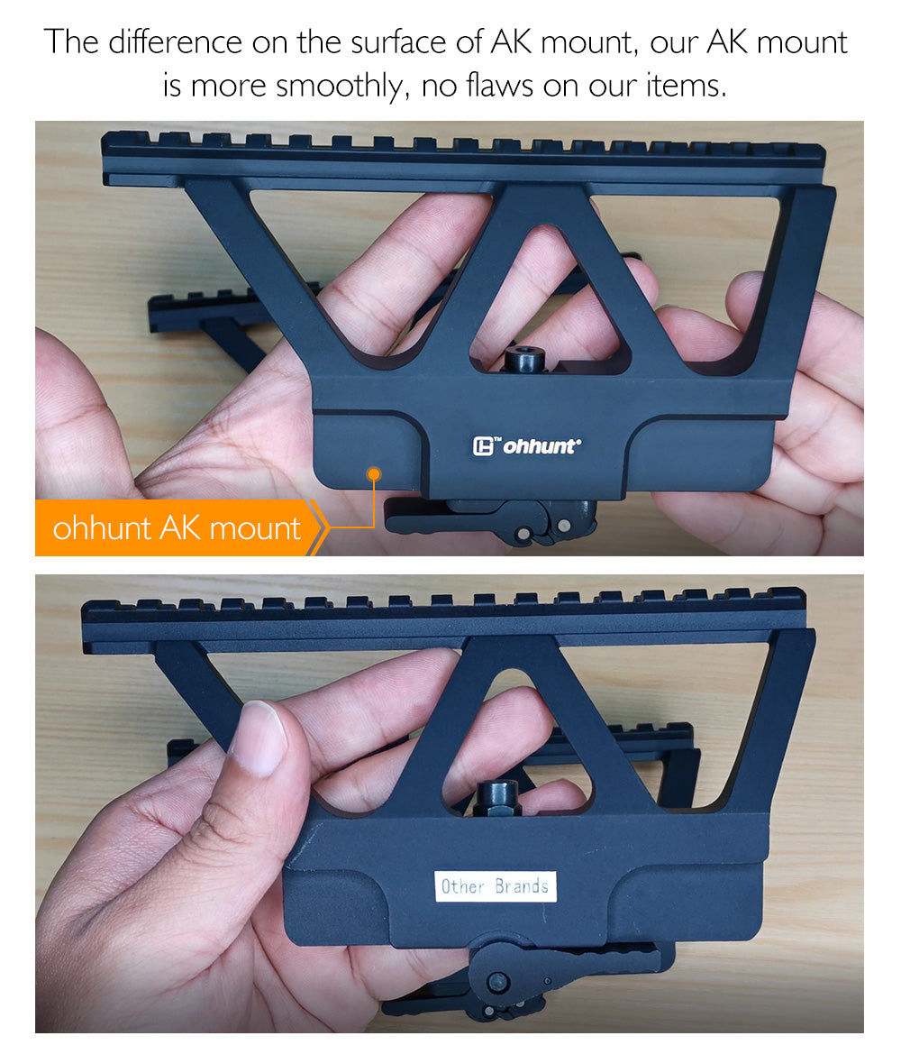 ohhunt クイック デタッチ ピカティニー スコープ マウント AK サイド