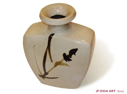 浜田庄司 鉄絵扁壷 | 絵画など美術品の販売と買取 | 東京・銀座 おいだ美術