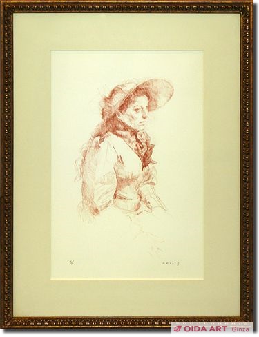 小磯良平画伯直筆 絵皿 1955年 超レア美術品 小磯良平画伯直筆 絵皿