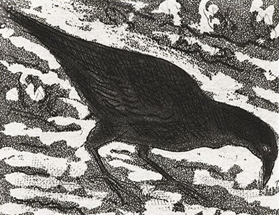 藤田嗣治 獣一党 カラス | 絵画など美術品の販売と買取 | 東京・銀座