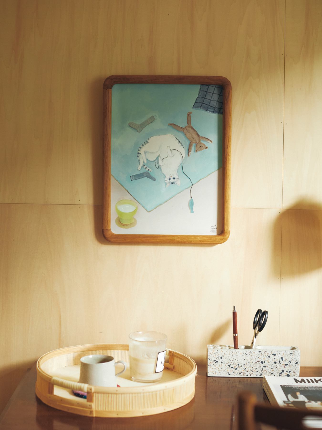 坂巻弓華 オリジナルポスター／大好きなもの独占ネコチャン（30cm×40cm