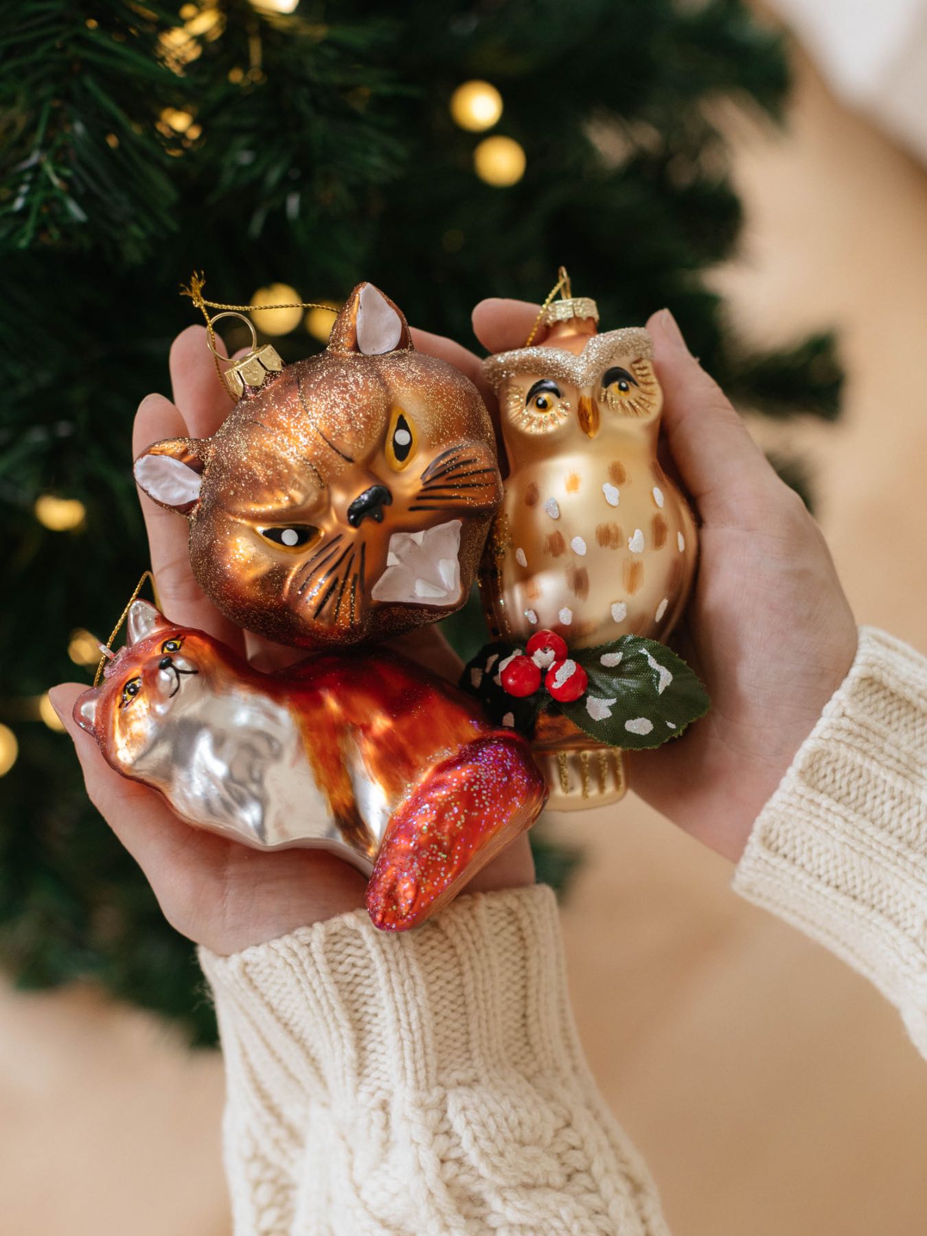 アニマル・ガラスオーナメント｜ガーランド・オーナメント｜オルネ ド