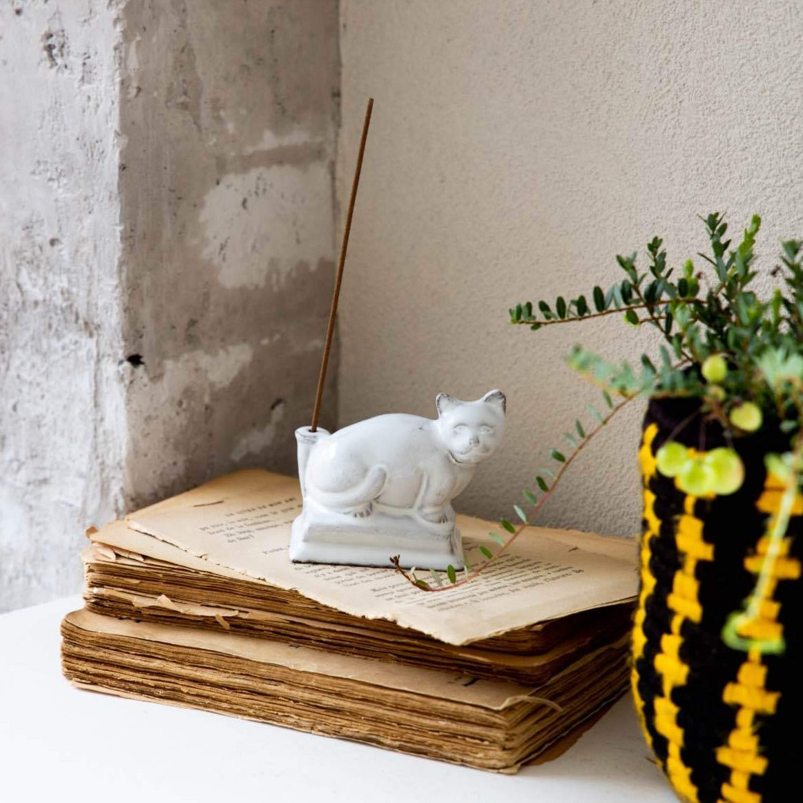 Astier de Villatte Minou キャットインセンスホルダー｜インセンス