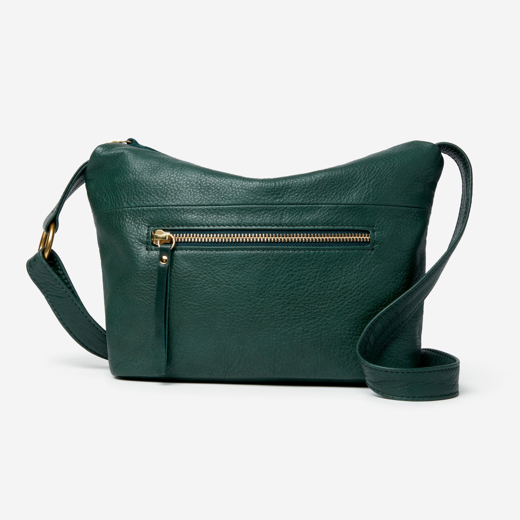 ZellaSmallCrossbody_Pine_Front