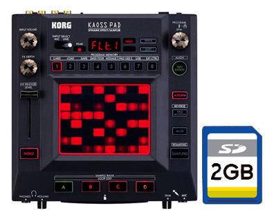 20台限定特価】KORG/エフェクター/KAOSS PAD 3(KP3) ☆SDカード2GB