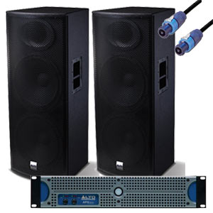 簡単セッティング！】ALTO/PAスピーカーシステムセット/APX1500+SX215