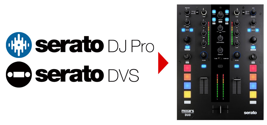 Serato DJ PROを知り尽くした唯一のDJミキサー】mixars DUO MK2