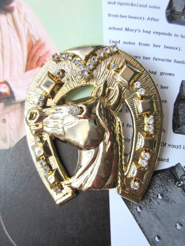 かっこよくインパクト*】未使用*馬ブローチ - 乙女スタイル