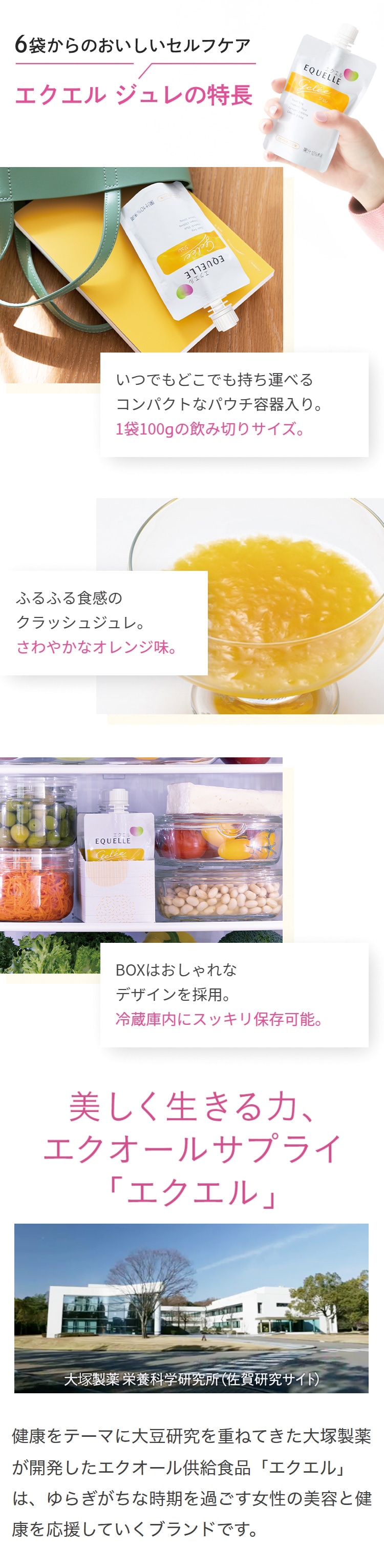 エクエル ジュレ 100g×6袋｜【大塚製薬の公式通販】オオツカ・プラスワン