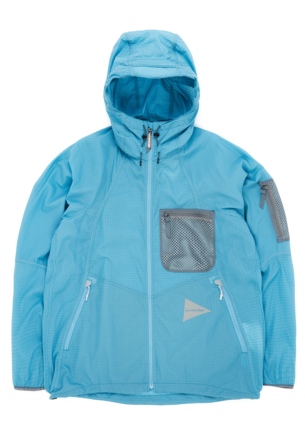 and wander Men's Breath Rip Hoodie - Light Blue – Outsiders Store UK
