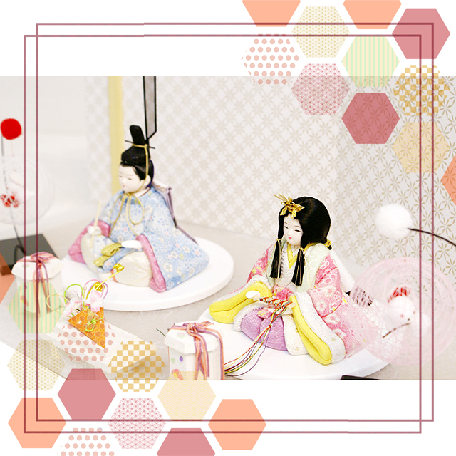 雛人形 吉徳監修 柿沼東光作「吉祥雛」 木目込み人形 親王平飾り(331