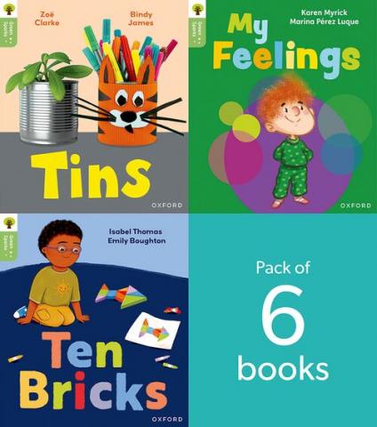 Oxford Reading Tree: Green Sparks: Level 1+: Pack of 6 | Oxford