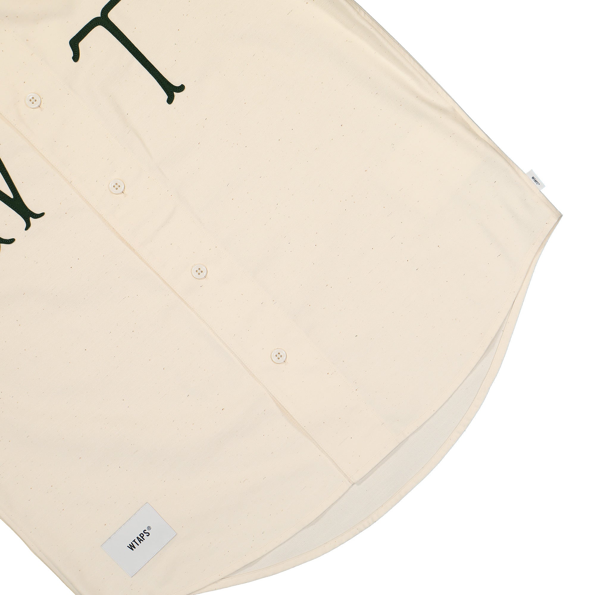 WTAPS League / SS / Cotton. Satin. Spina 241TQDT-SHM05 / White