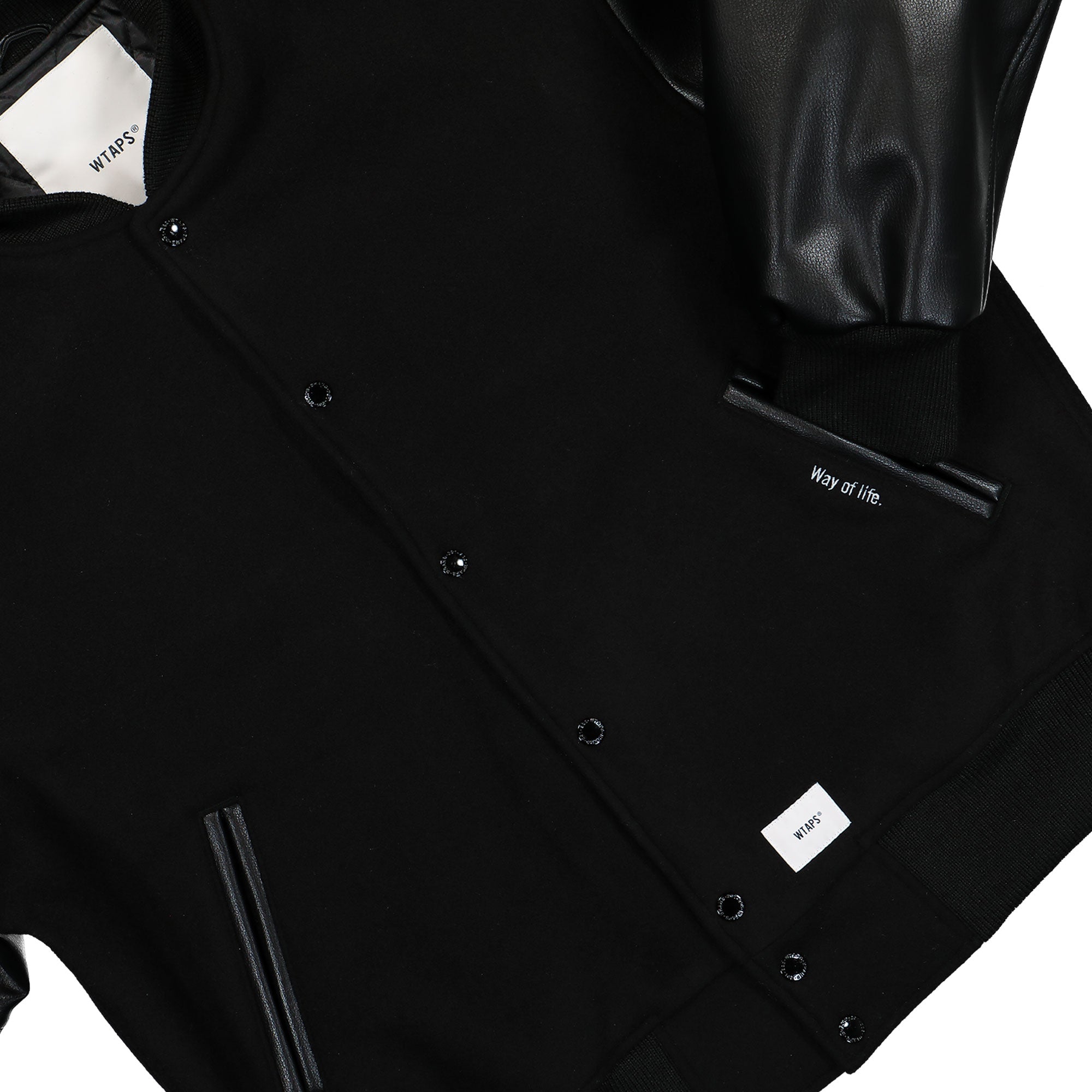 WTAPS BC / Jacket / WOPL. Melton. Synthetic 242CWDT-JKM06 / Black