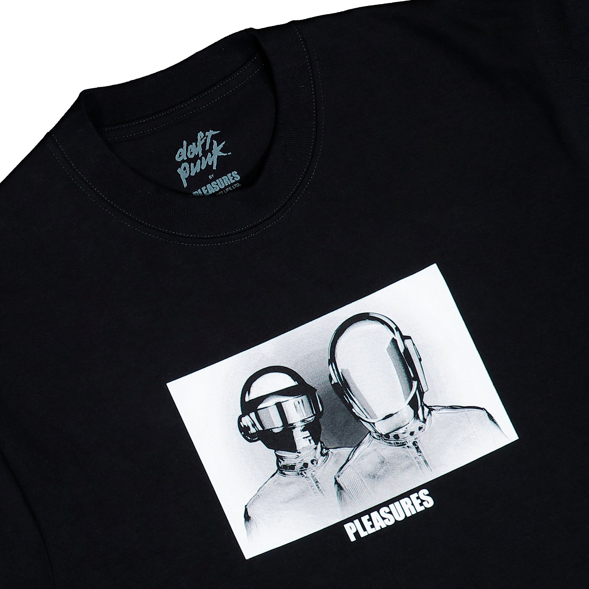 Daft Punk x Pleasures Inverted T-Shirt P25DP017-Black | OVERKILL